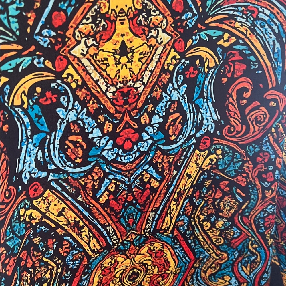 Multicolor Patterned Dress - Picture 6 of 9